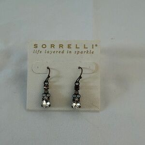 Sorrelli Black and Silver Sparkle Earrings